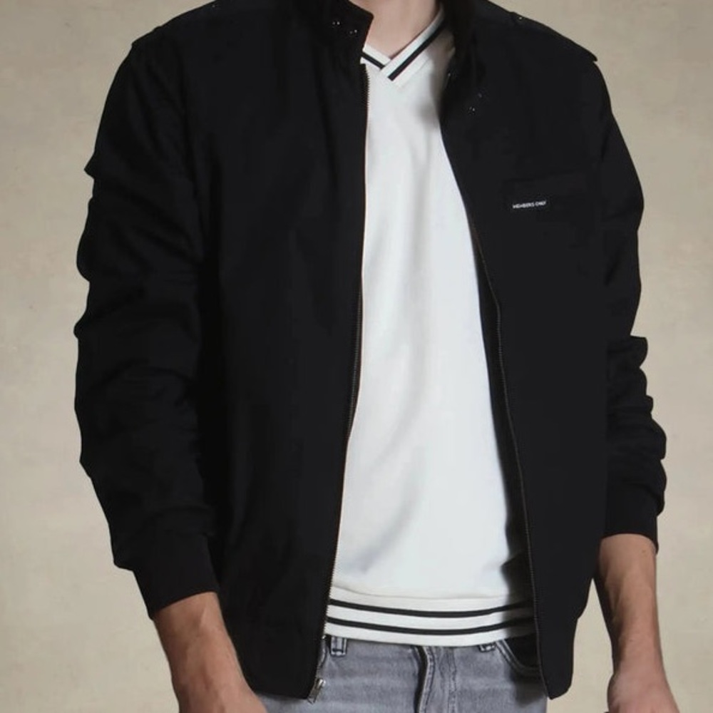 Members Only Satin Bomber Jacket